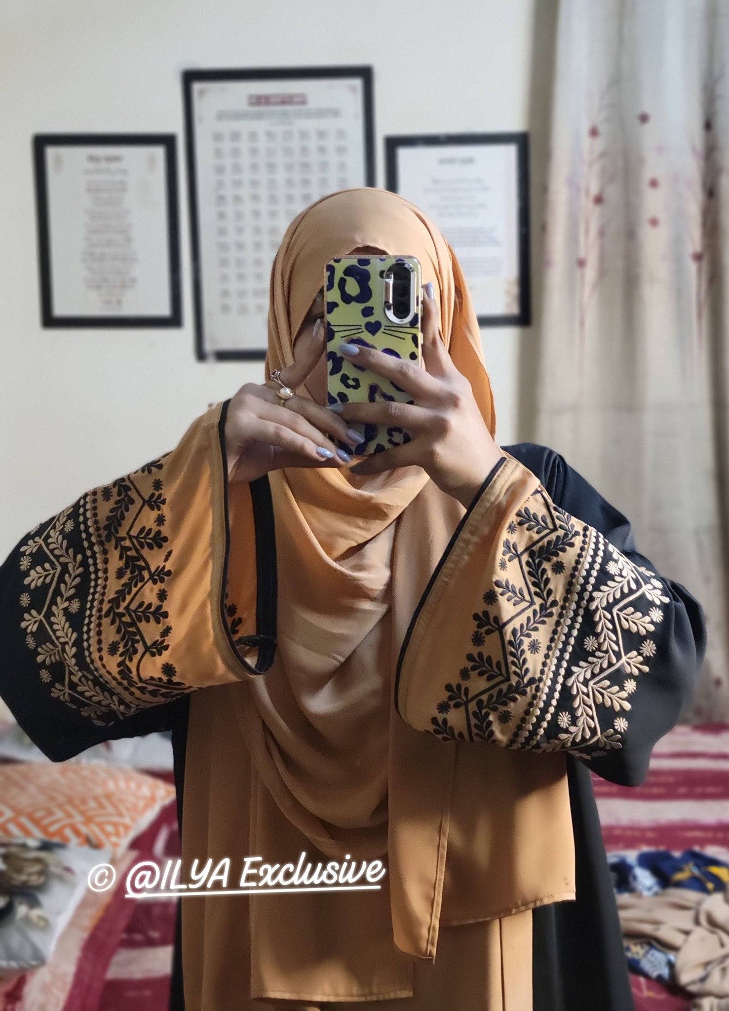 Noor Dual Abaya Black